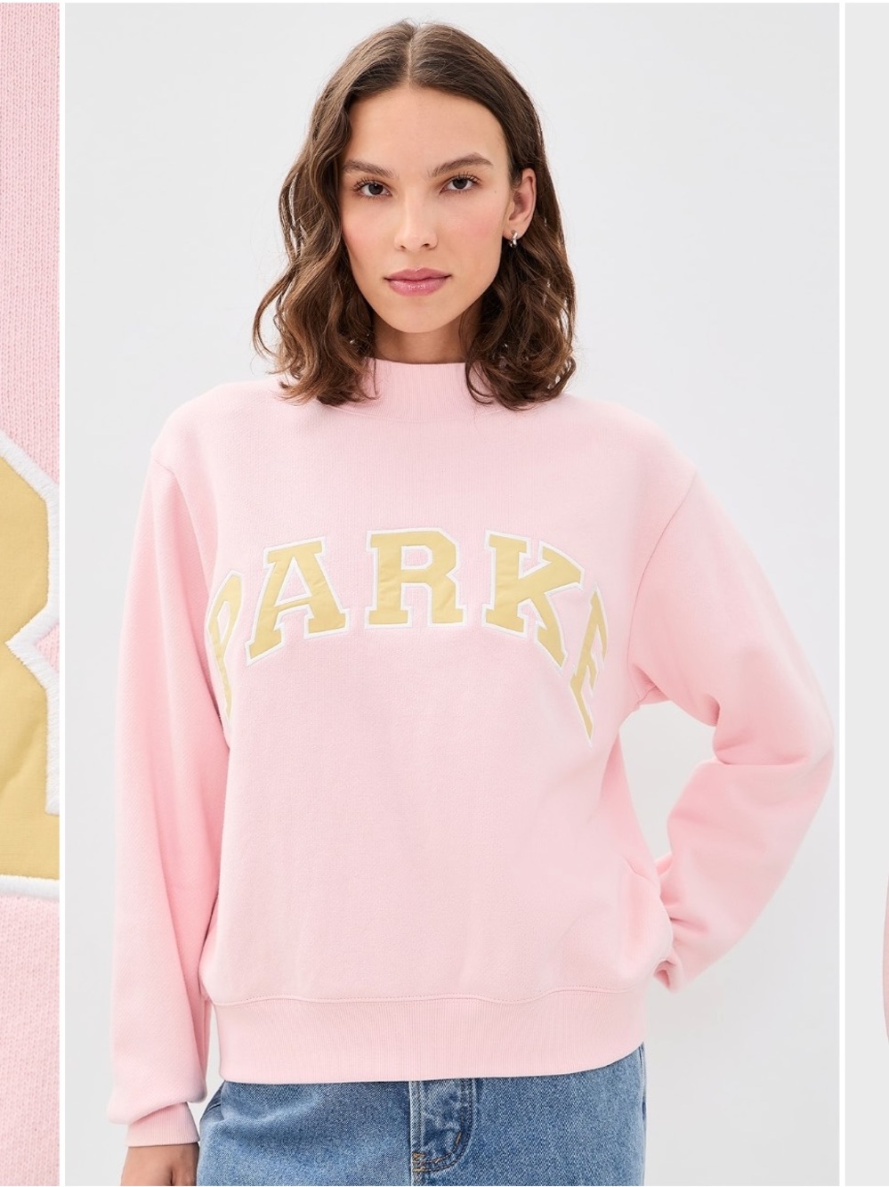 Parke Varsity Mockneck S/M Rose/Peel